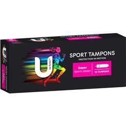 U By Kotex Sport Tampons Super Super 16 Pack