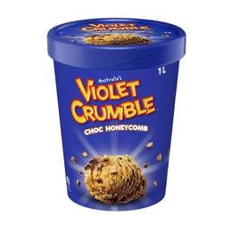 Violet Crumble Ice Cream Choc Honeycomb  1l