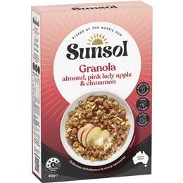 Sunsol Granola Almond Pink Lady Apple & Cinnamon 450g