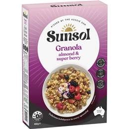 Sunsol Granola Almond & Super Berry  450g