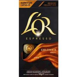 L'or Espresso Colombia Intensity 8 Coffee Capsules 10 Pack