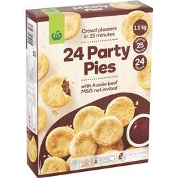 Woolworths Party Pies  24 Pack