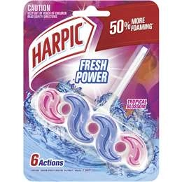 Harpic Fresh Power Tropical Blossom Toilet Cleaner Block 1 Pack