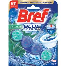 Bref Blue Active Toilet Cleaner Block Eucalyptus 1 Pack