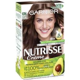 Garnier Nutrisse Hair Colour 6n Nude Light Brown Each