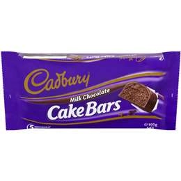 Cadbury Chocolate Cake Bars 5 Pack