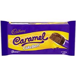 Cadbury Caramel Cake Bars 5 Pack