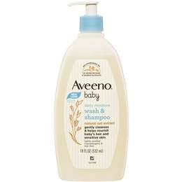 Aveeno Baby Daily Moisture Light Scent Sensitive Wash & Shampoo 532ml