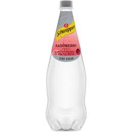 Schweppes Raspberry Infused Natural Mineral Water Bottle 1.1l