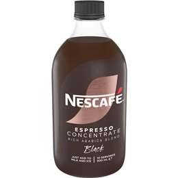 Nescafe Espresso Concentrate Black Liquid Coffee 500ml