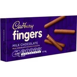 Cadbury Fingers Milk Chocolate Biscuits 114g