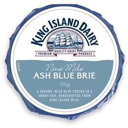 King Island Discovery Ash Blue Brie Ash Blue Cheese 175g