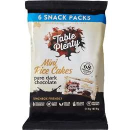 Table Of Plenty Mini Rice Cakes Dark Chocolate 6 Pack