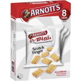 Arnott's Mini Scotch Finger Multipack Biscuits 8 Pack