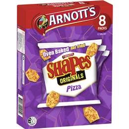 Arnott's Shapes Multipack Cracker Biscuits Pizza 8 Pack