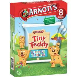 Arnott's Tiny Teddy Hundreds & Thousands Multipack Biscuits 8 Pack