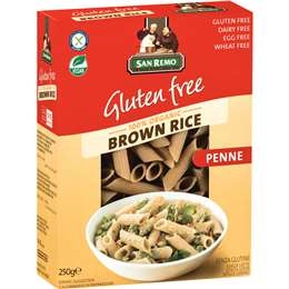 San Remo Gluten Free Brown Rice Penne 250g