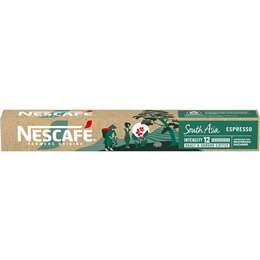 Nescafe Farmers Origins South Asia Espresso Coffee Pods Nespresso Capsules 10 Pack