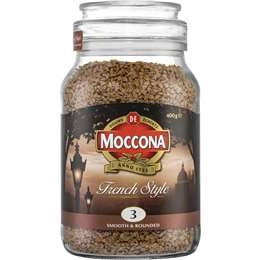 Moccona French Style Coffee Smooth 400g