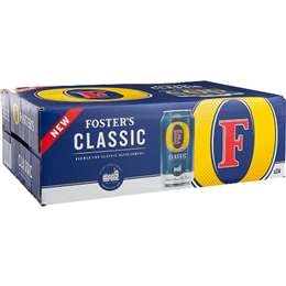 Foster's Classic Lager Cans 375ml X 24 Case