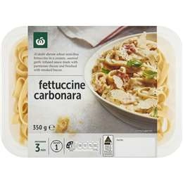 Woolworths Fettuccine Carbonara Chilled Meal 350g