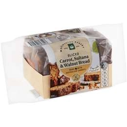 Woolworths Sliced Carrot Sultana & Walnut Loaf 500g