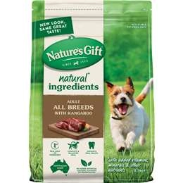 Nature's Gift Adult Dry Dog Food With Kangaroo 2.5kg