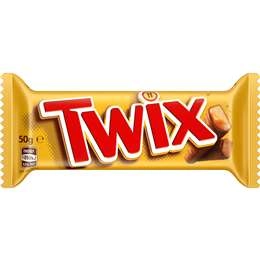 Twix Milk Chocolate Bar With Caramel Biscuit 50g