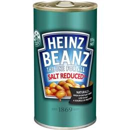 Heinz Beanz Baked Beans Salt Reduced  555g