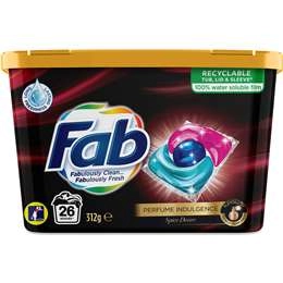 Fab Laundry Capsules Spice Desire 26 Pack