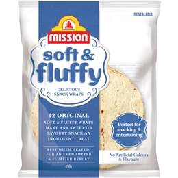 Mission Wraps Soft & Fluffy 12 Pack