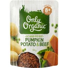 Only Organic Pumpkin Potato & Beef 8+ Months 170g