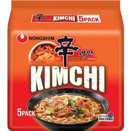 Nong Shim Kim Chi Noodles 5 Pack