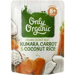 Only Organic Kumara Crt & Coco Rice  170g