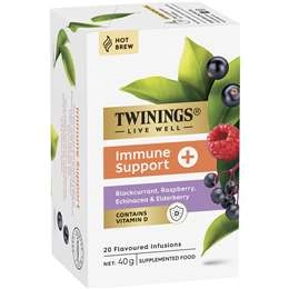 Twinings Live Well Immune Support+ Tea Bags 20 Pack