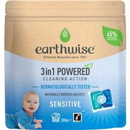 Earthwise Sensitive Clean Laundry Capsules Washing Detergent 26 Pack