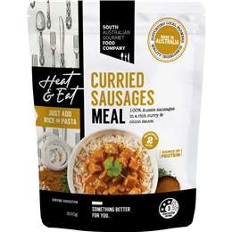 South Australian Gourmet Food Company Curried Sausages Meal 300g