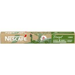 Nescafe Farmers Origin Brazil Lungo Coffee Capsules 10 Pack