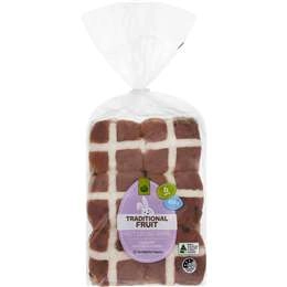 Woolworths Traditional Hot Cross Buns 6 Pack