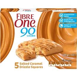 Fibre One 90 Calorie Salted Caramel Snack Bars 120g