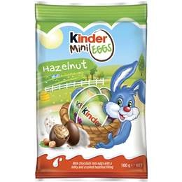 Kinder Easter Hazelnut Chocolate Mini Eggs Bag 100g