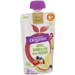 Macro Organic Baby Food Apple Berries & Fig With Yoghurt 120g