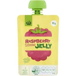 Woolworths Raspberry Flavoured Jelly In Pouch 95g