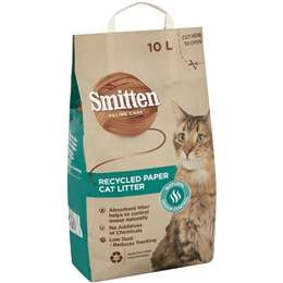 Smitten Recycled Paper Cat Litter 10l