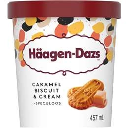 Haagen-dazs Caramel Biscuit & Cream Ice Cream Tub 457ml