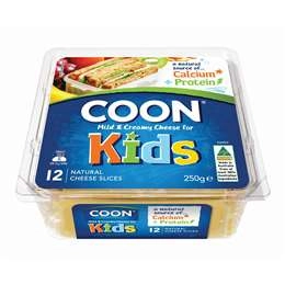 Coon Kids Cheese Slices Cheddar 250g