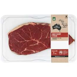 Woolworths Beef Rump Steak Medium  270g - 750g