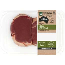 Woolworths Lamb Leg Steak  270g