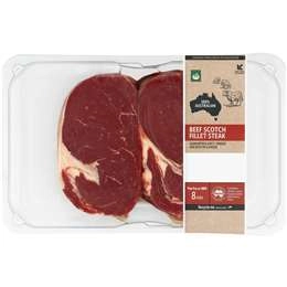 Woolworths Beef Scotch Fillet Steak Medium 280g - 800g