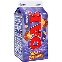 Oak Violet Crumble Flavoured Milk 600ml